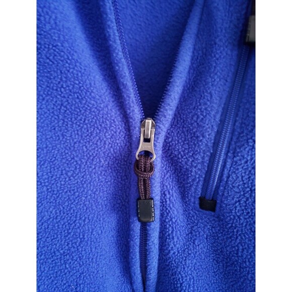 Timberland Fleece Jacket Men's 2XL Blue Black Trim Full Zip Front Athleisure - Picture 3 of 10